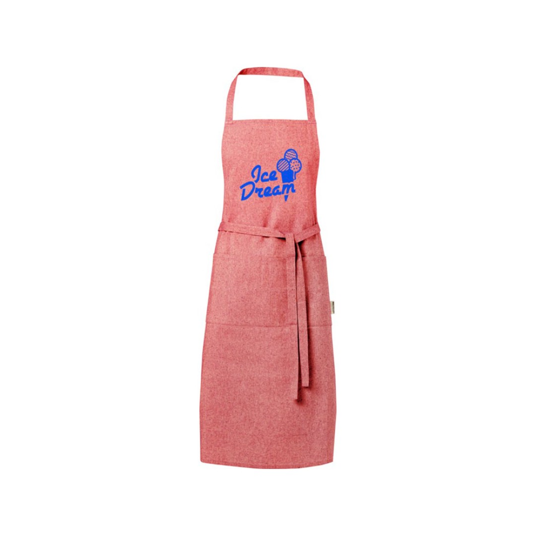Pheebs 200 g/m2 recycled cotton apron, красный яркий
