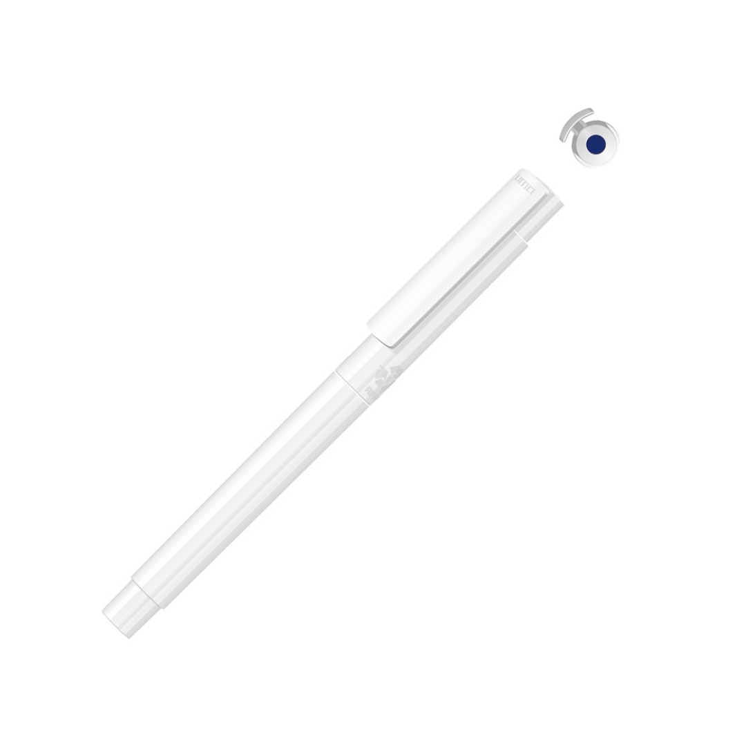 Капиллярная ручка в корпусе из переработанного материала rPET "RECYCLED PET PEN PRO FL», белый с синим