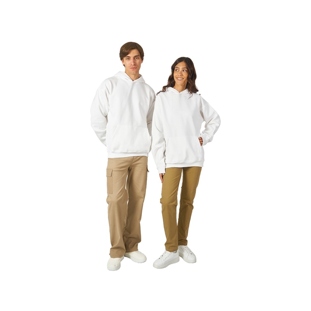 Толстовка с капюшоном оверсайз «Berlin» унисекс, белый