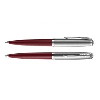Шариковая ручка Parker 51 CORE BURGUNDY CT, стержень: M, цвет чернил: black, в подарочной упаковке.