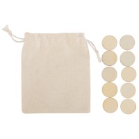 Деревянные крестики нолики в мешочке "XO"