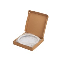 Пластиковые настенные часы  диаметр 25,5 см "Yikigai", белый