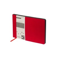 Скетчбук "Sketch & Art" в мягком переплете 210х140 мм, 48 л. черной бумаги 200 гр., красный