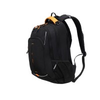 Рюкзак TORBER ROCKIT черный/оранжевый, полиэстер/добби, 32x15x46 см, 22 л