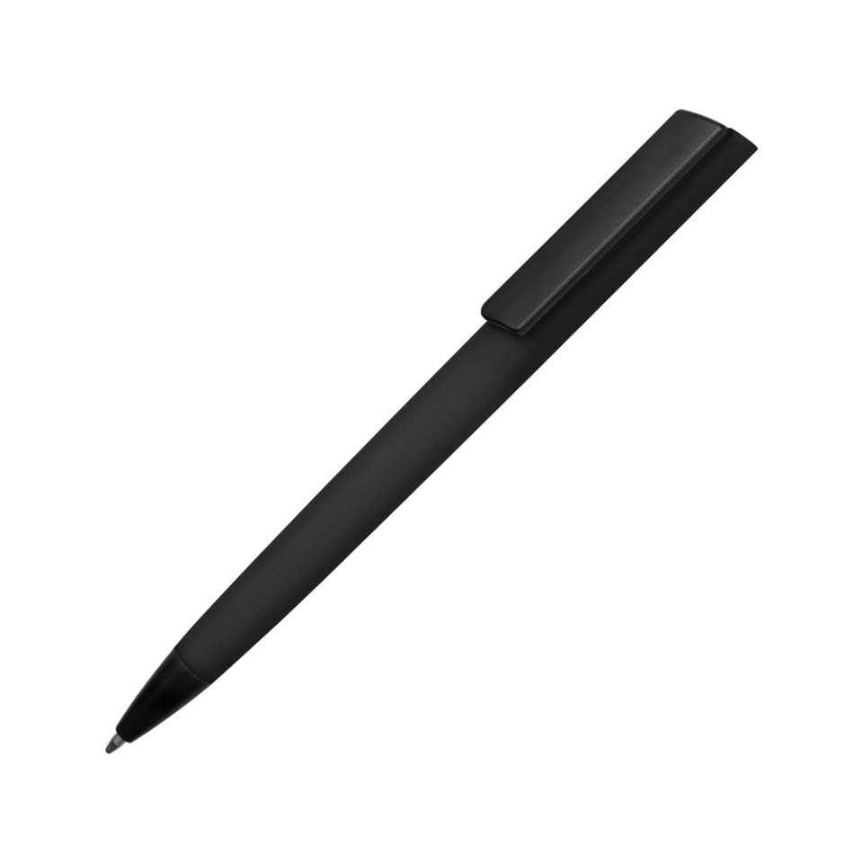 Ручка пластиковая soft-touch шариковая «Taper», черный