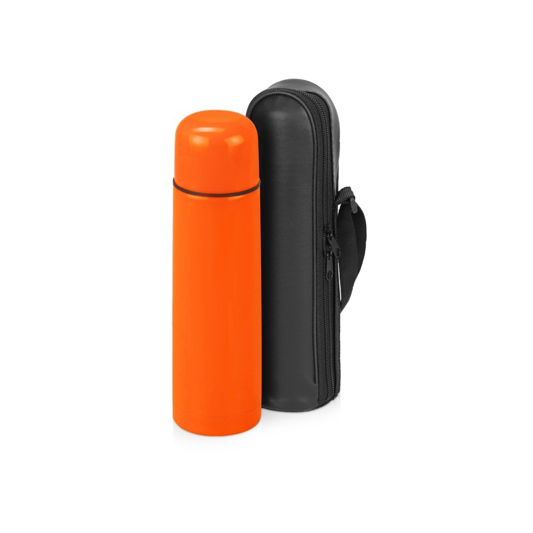 Термос «Ямал» с чехлом, 500мл, оранжевый