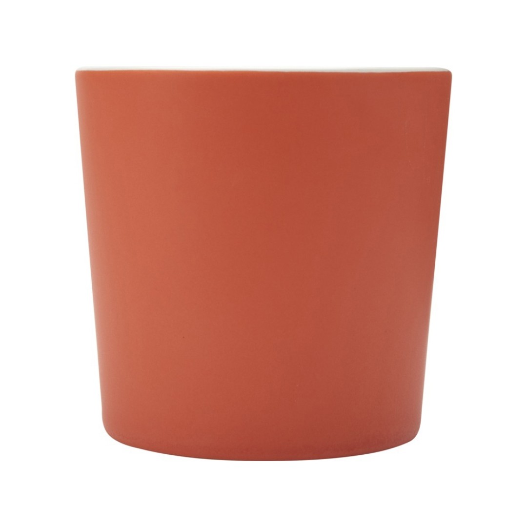 Cali Керамическая кружка объемом 370 мл с матовой отделкой - Оранжевый