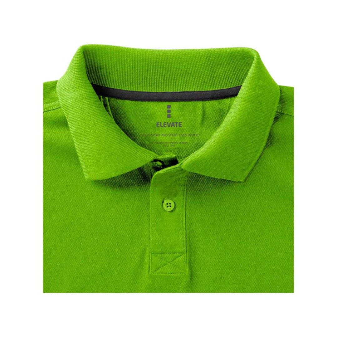 Calgary мужская футболка-поло с коротким рукавом, зеленое яблоко