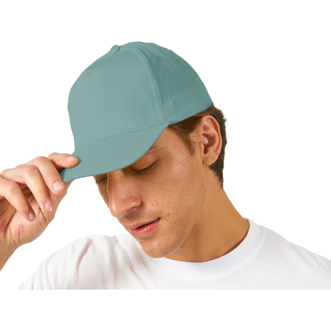 Бейсболка "Memphis" 5-ти панельная 165 гр, припылено-бирюзовый