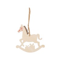 Елочная подвеска - лошадка (печать с 2 сторон)