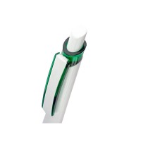 Ручка шариковая "Соната", белый/зеленый (Р)