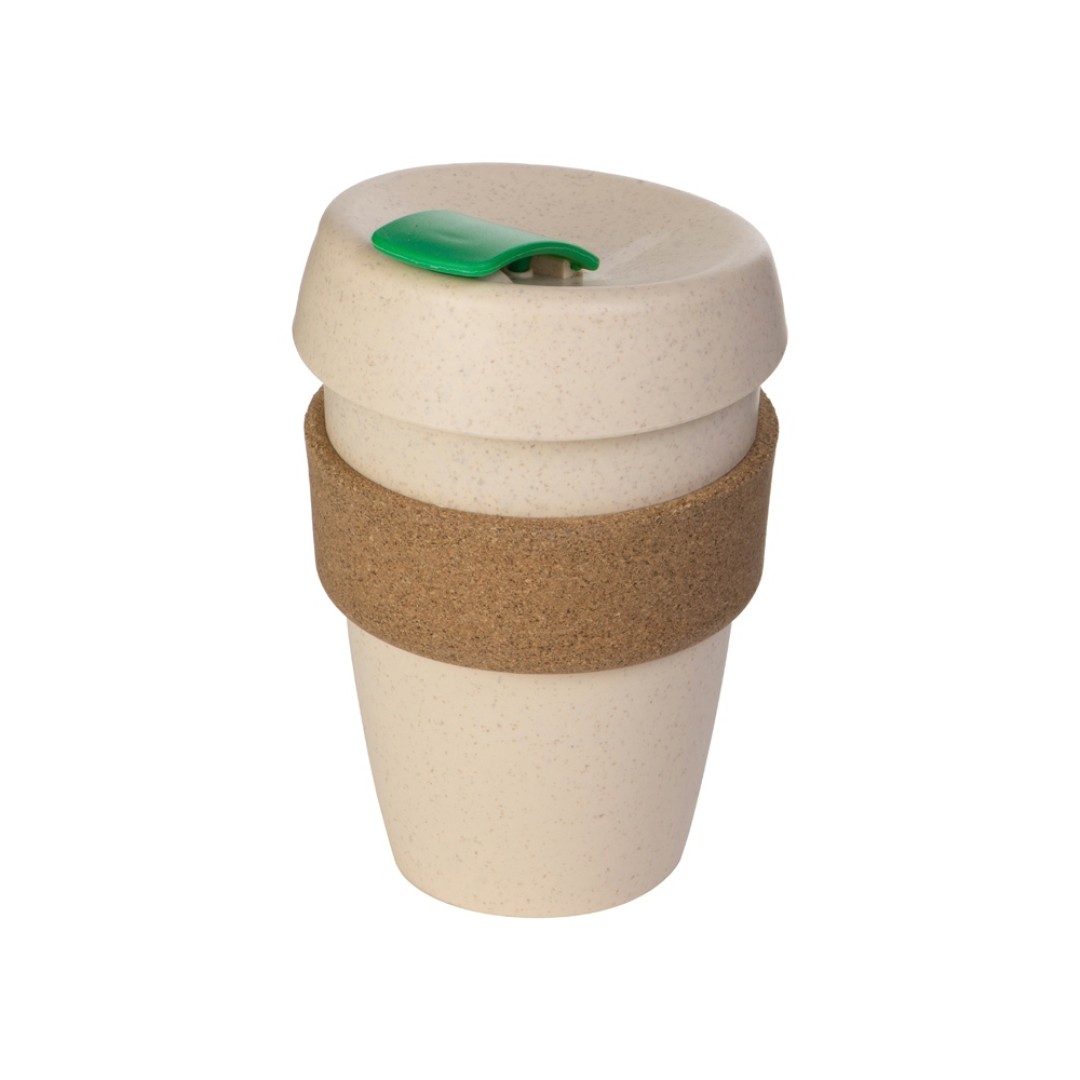 Стакан из пшеничного волокна с двойными стенками "Pino", зеленый