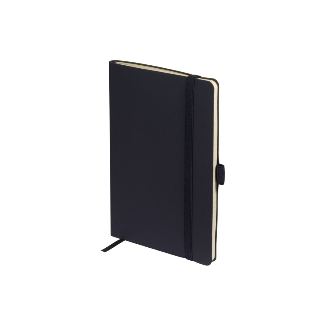 Блокнот А5  "City Flex" на резинке, темно-синий navy