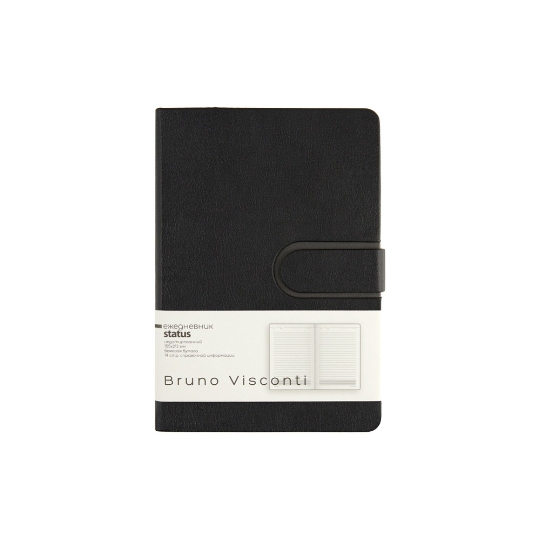 Ежедневник недатированный А5 "Status", черный
