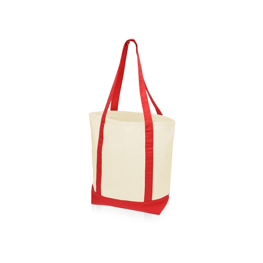 Сумка для шопинга Cotton, натуральный/красный