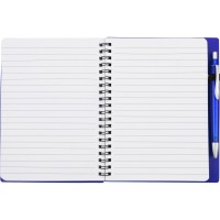 Блокнот "Контакт" с ручкой, синий (Р)