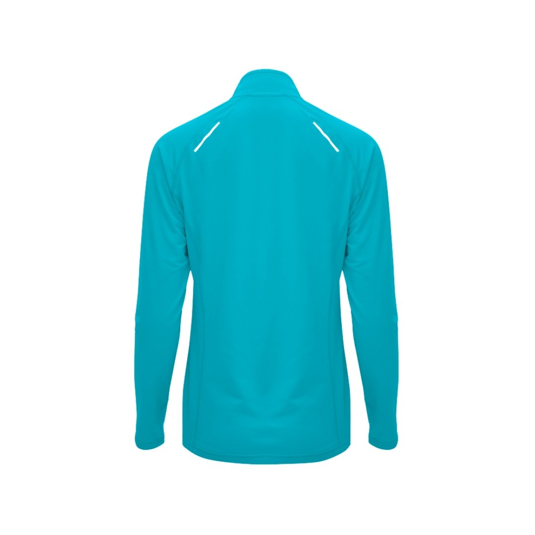 Толстовка с воротом на молнии женская "Melbourne", бирюзовый