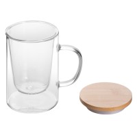 Стеклянная кружка с заварочной емкостью "Milfoil"