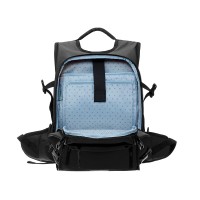 Рюкзак TORBER Mobi, черный, полиэстер 900D с PU покрытием, 45 х 32 х 20 см