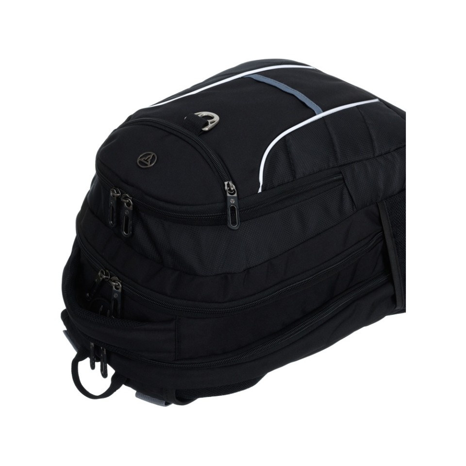 Рюкзак TORBER XPLOR с отделением для ноутбука 15", чёрный, полиэстер 600D, 35x20x47 см, 33л