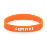 Силиконовый браслет "Forest" 202*12 мм, оранжевый