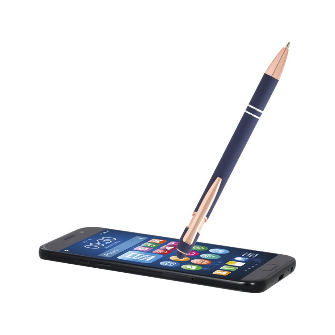 Nanna шариковая ручка с отделкой из розового золота - Синий (черные чернила)