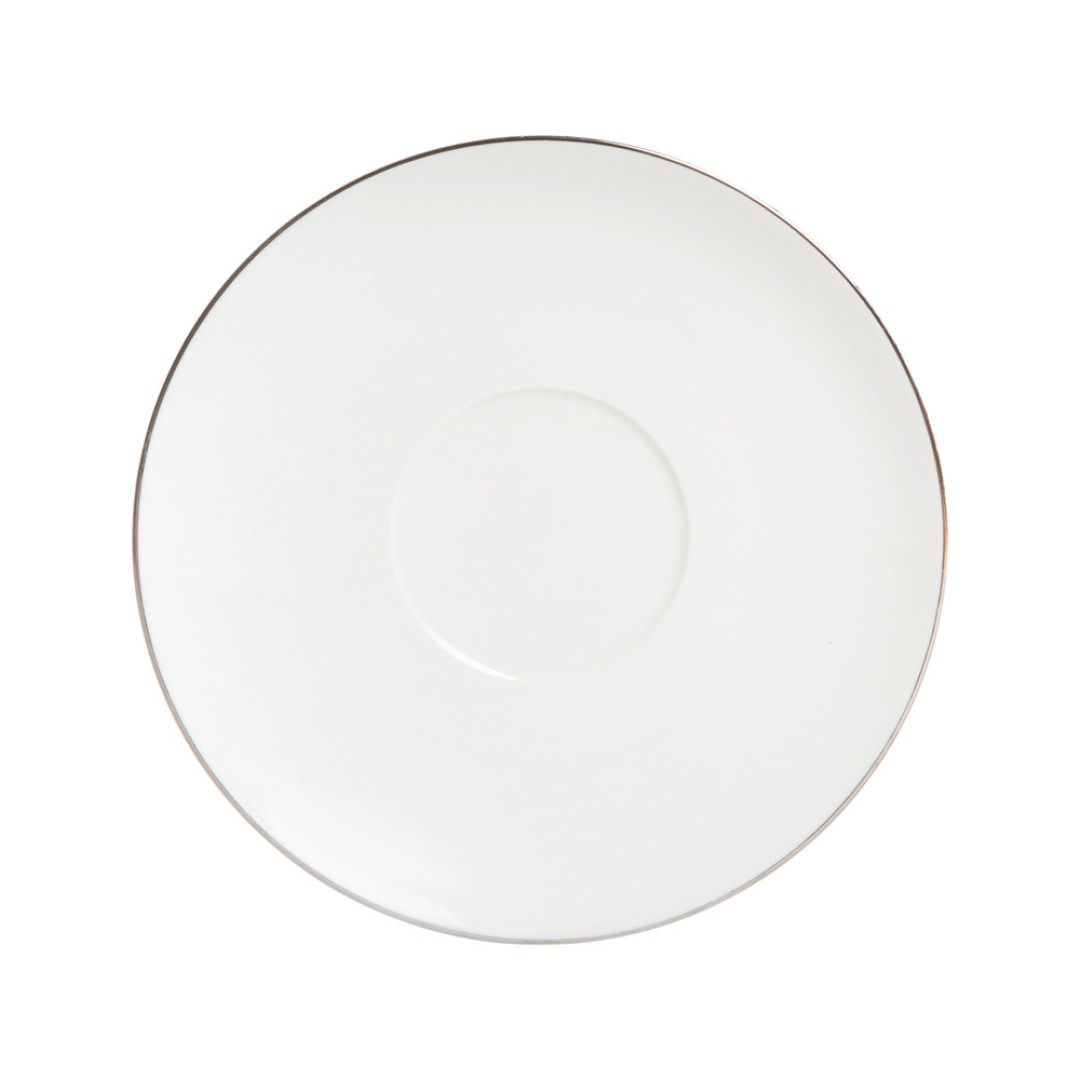 Чайная пара с серебрянной каймой, 200мл