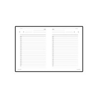 Ежедневник А6 недатированный «Бумвинил», бордовый