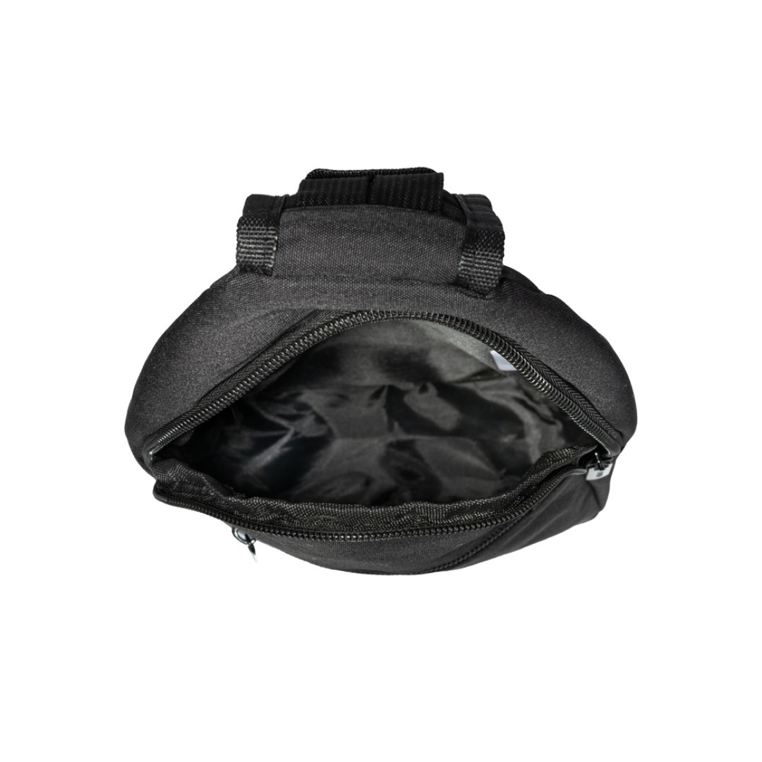 Рюкзак TORBER с одним плечевым ремнем, чёрный, полиэстер 300D, 33 х 17 х 6 см