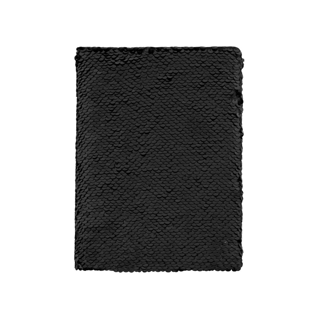 Блокнот с пайетками «Fashion», черный