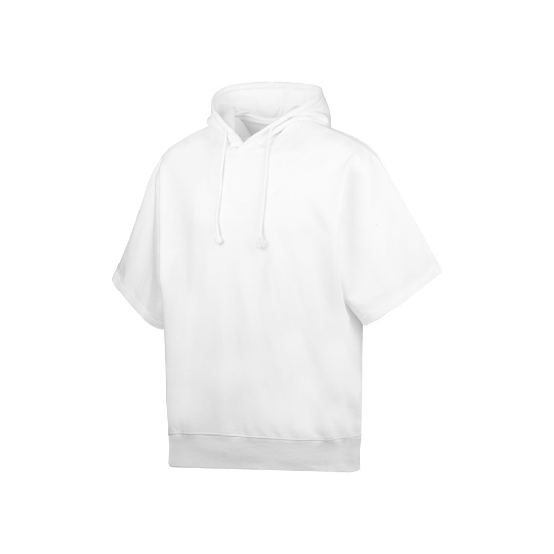 Худи оверсайз с коротким рукавом «Warsaw» унисекс, белый