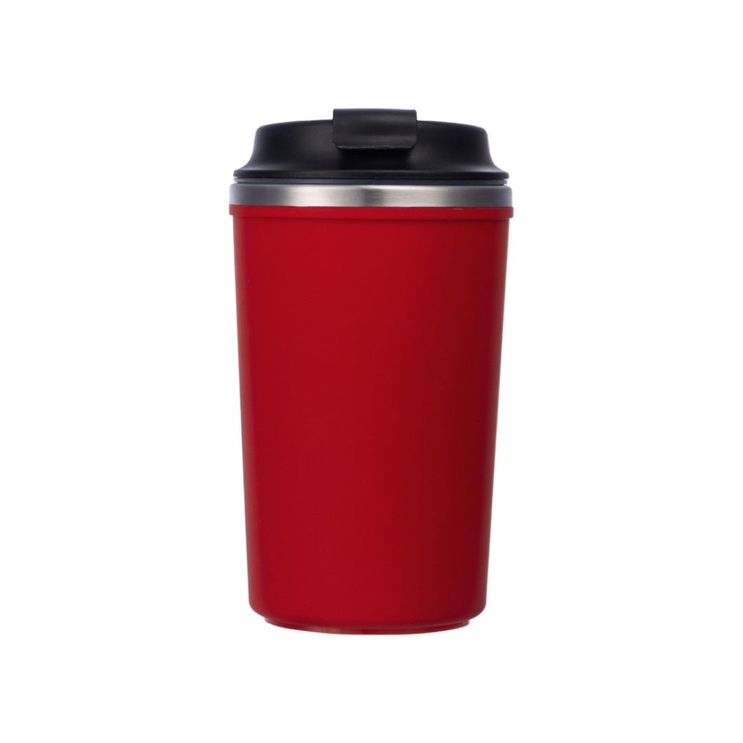 Герметичная термокружка на присоске "Kick", 350 мл, красный