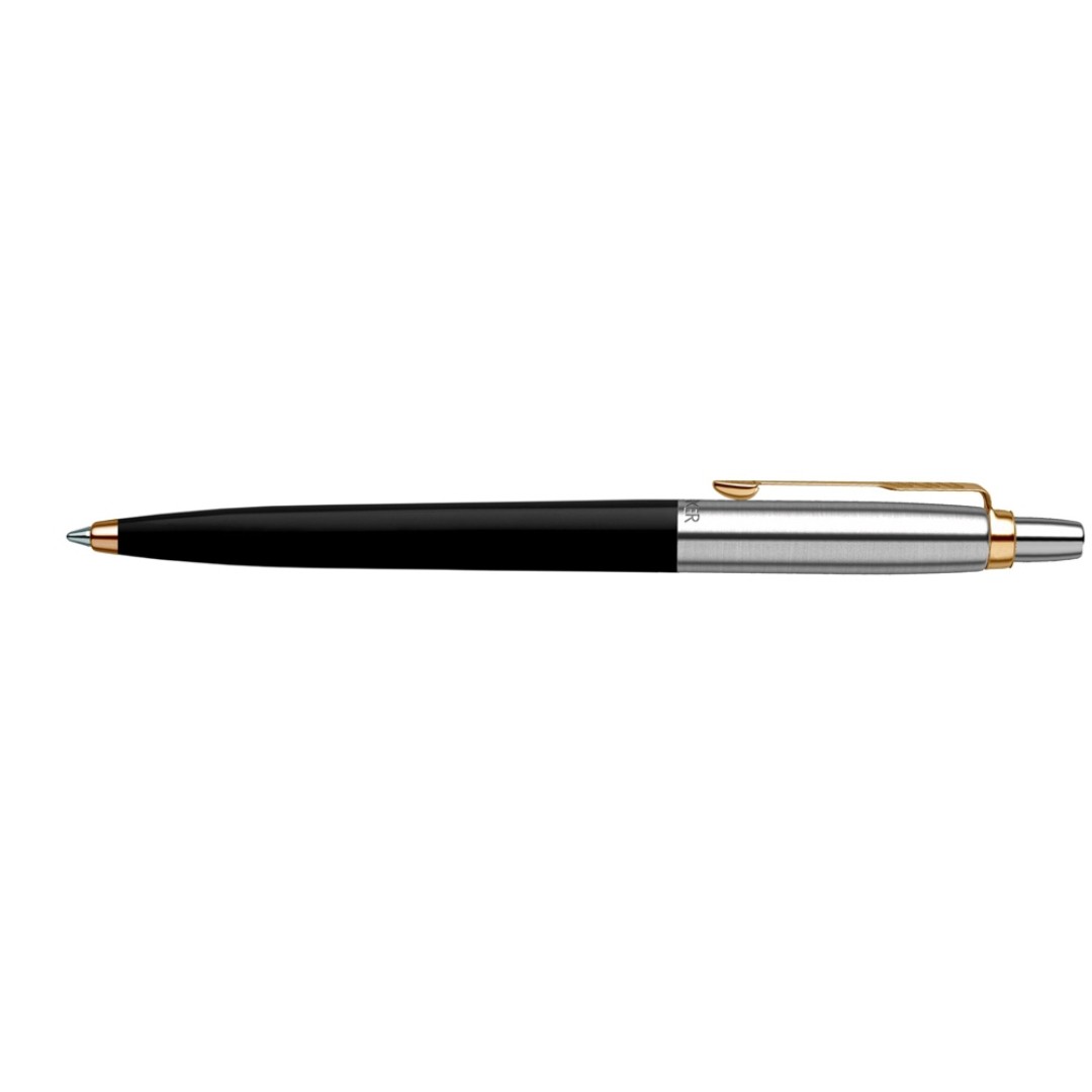 Шариковая ручка Parker Jotter K160, цвет: Black/GT, стержень: F, цвет чернил: blue, в подарочной упаковке.