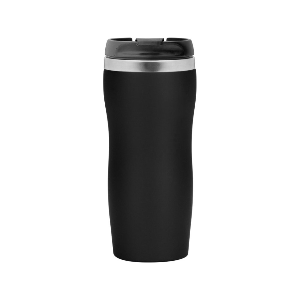 Термокружка "Double wall mug C1", soft touch, 350 мл, черный