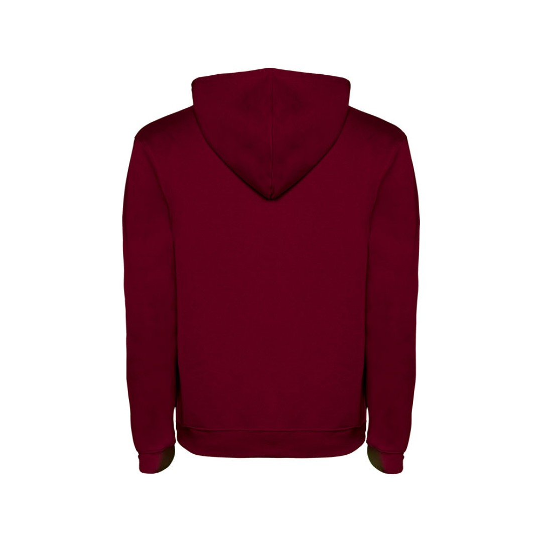 Толстовка с капюшоном "Urban" мужская, гранатовый/серый меланж