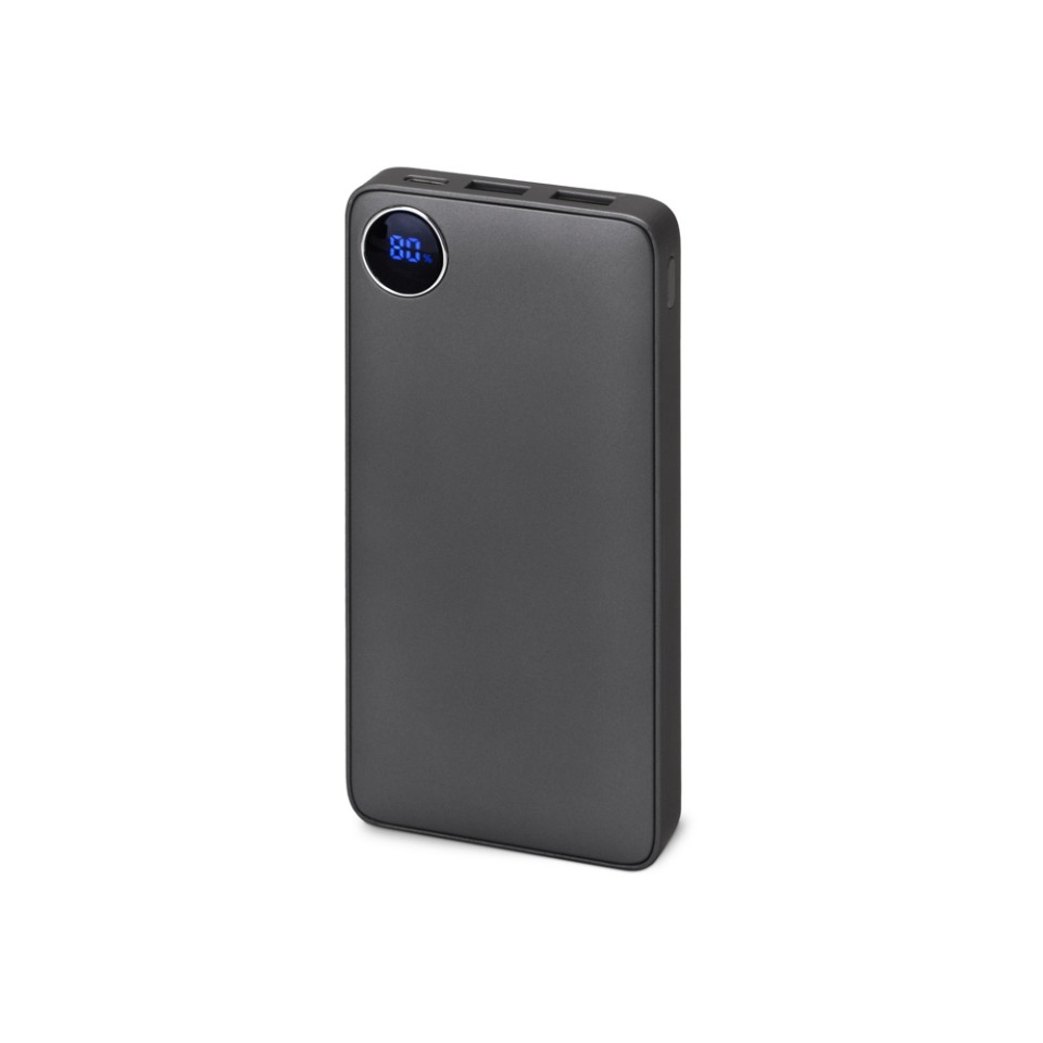 Внешний аккумулятор с дисплеем «Mild», 10 000 mAh, темно-серый