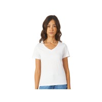 Футболка "Heavy Super Club" женская с V-образным вырезом, белый