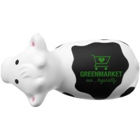 Антистресс Attis в форме коровы, белый/черный