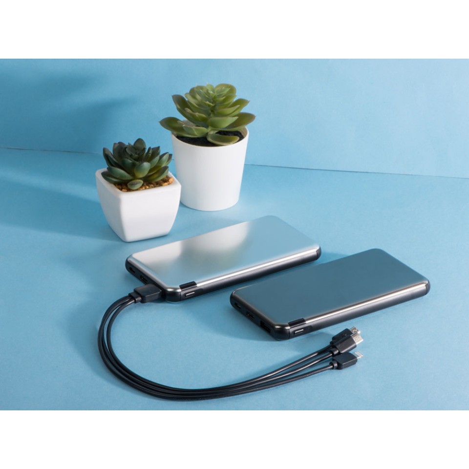 Внешний аккумулятор «Forge» v.2, металл, 10000mah, серый