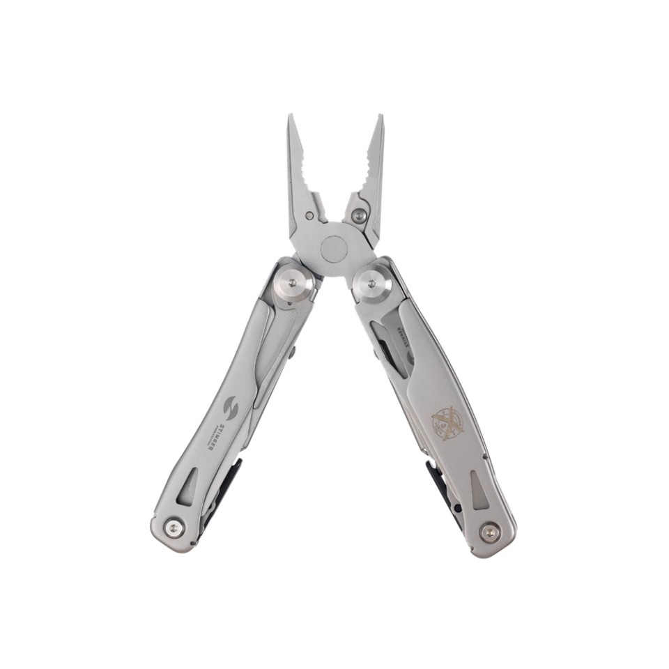 Мультитул Stinger, 106 мм, 15 функций, сталь, серебристый, в комплекте нейлоновый чехол