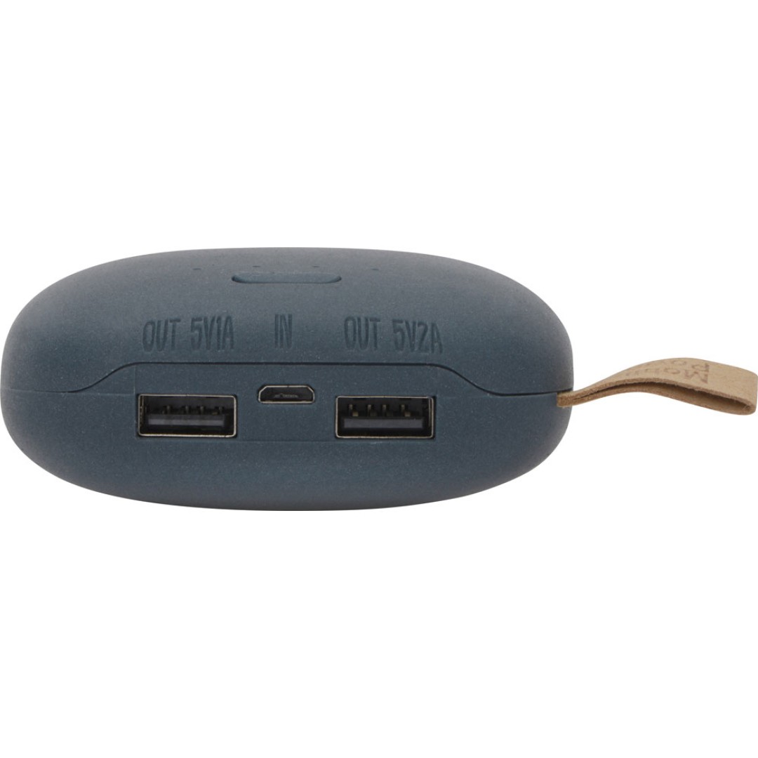 Внешний аккумулятор в форме камня «Stone», 10400 mAh, темно-серый