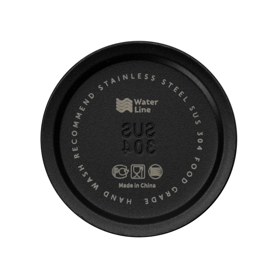 Бутылка для воды «Supply» Waterline, нерж сталь, 850 мл, черный