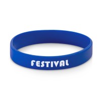 Силиконовый браслет "Forest" 202*12 мм, синий