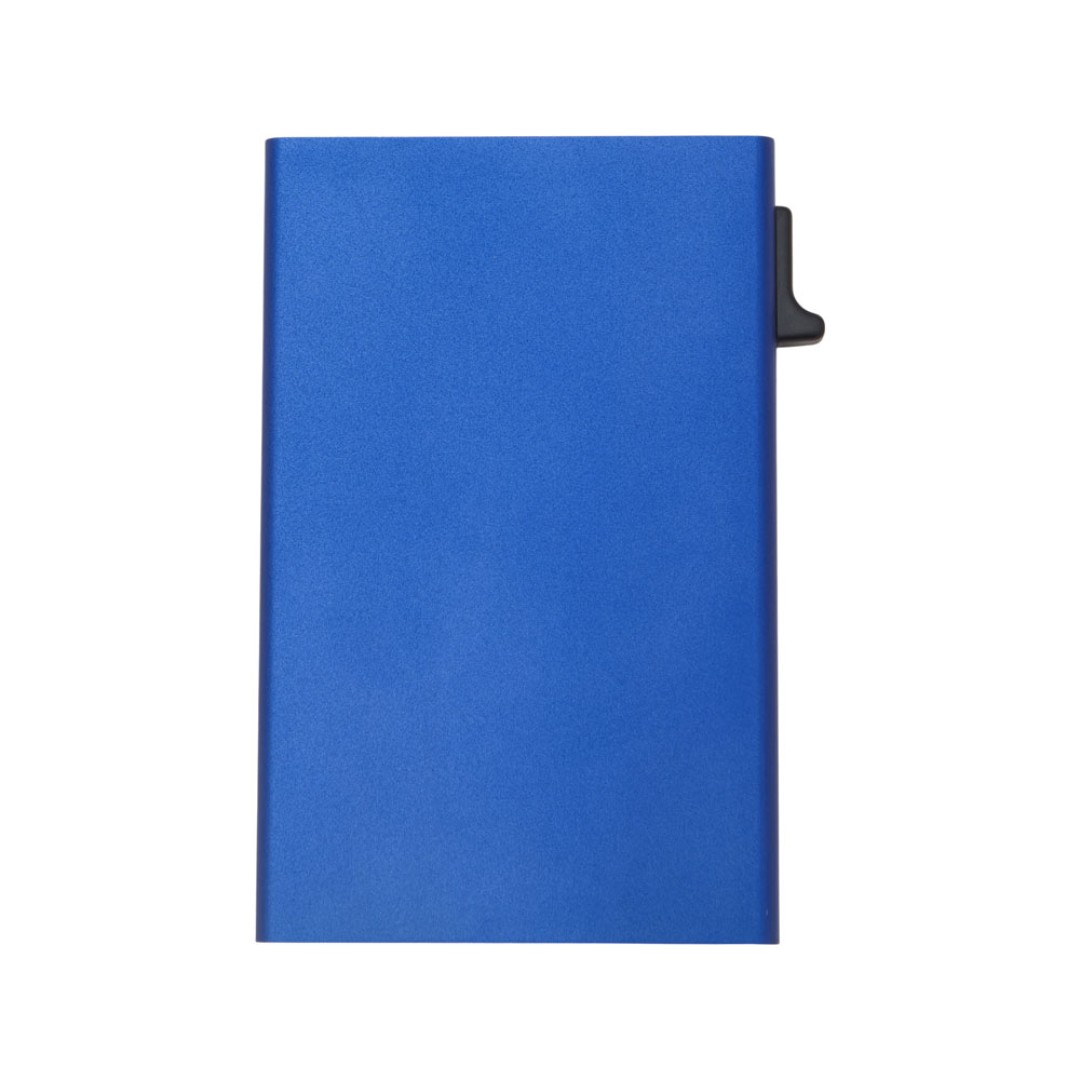 Картхолдер "Florence" с RFID- защитой из алюминия, синий