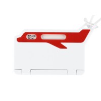 Бирка для багажа "Hop", белый/красный