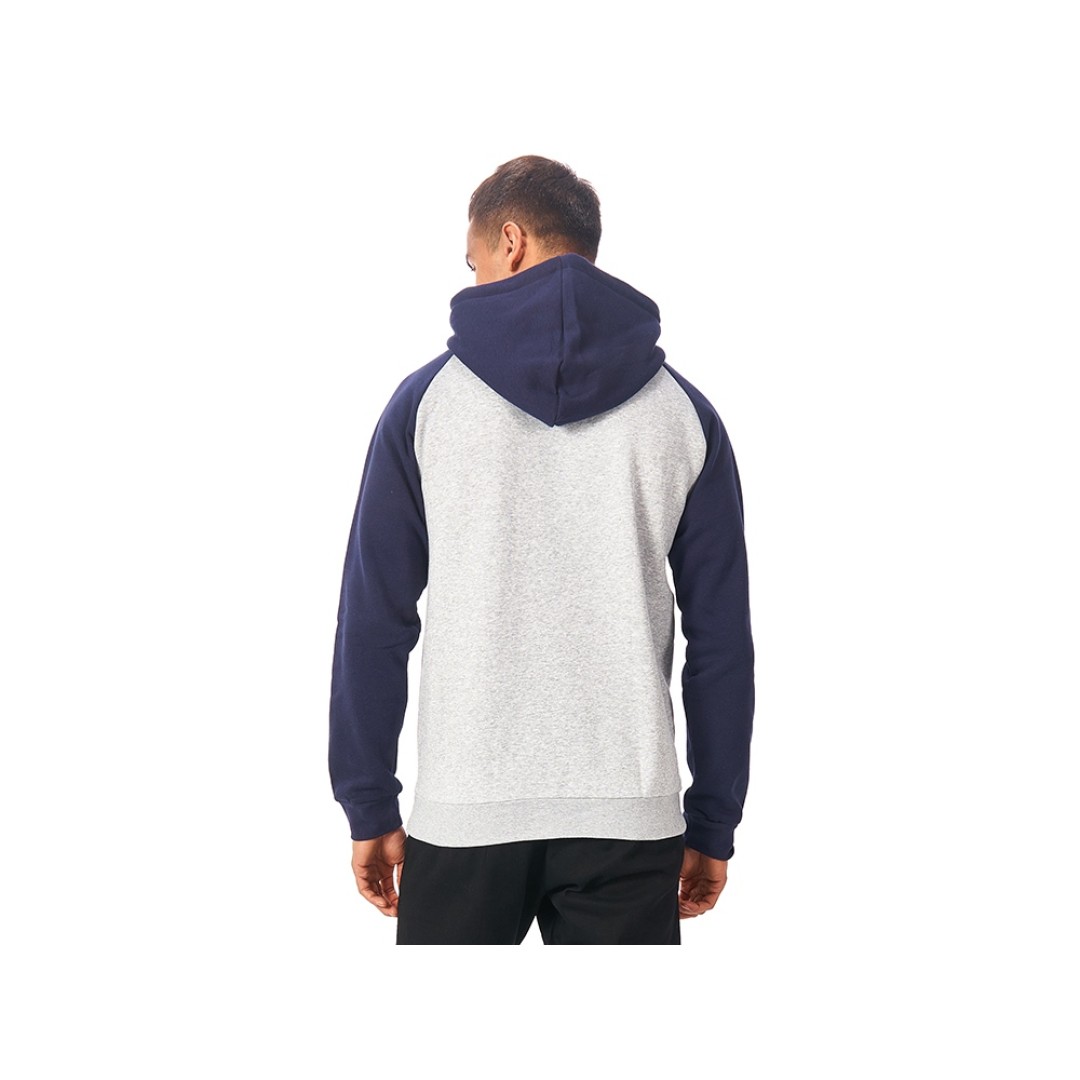 Толстовка с капюшоном «Dublin» мужская, темно-синий/серый меланж