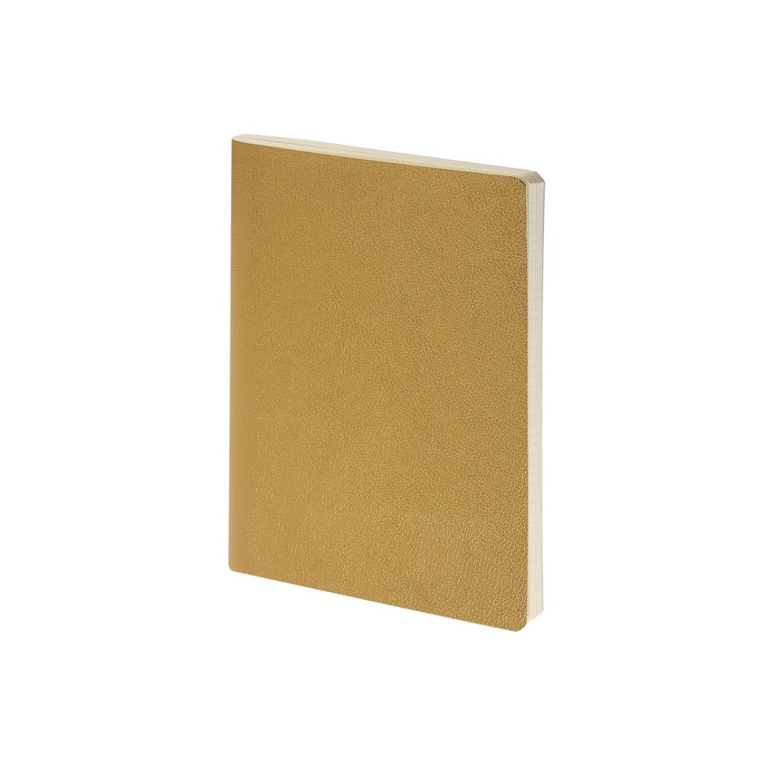 Бизнес тетрадь А5 "Megapolis flex" 60 л. клетка, золотистый