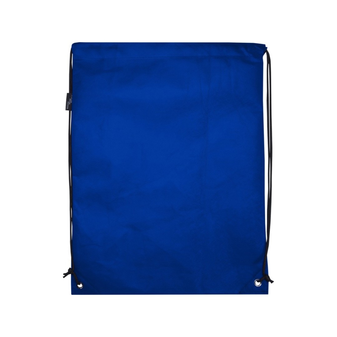 Рюкзак-мешок  на шнурке «Evergreen» из переработанного нетканого материала, ярко-синий