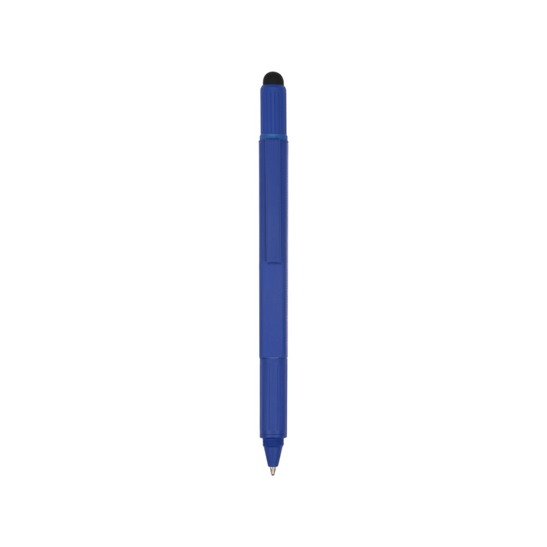 Ручка шариковая металлическая "Tool", синий. Встроенный уровень, мини отвертка, стилус (Р)