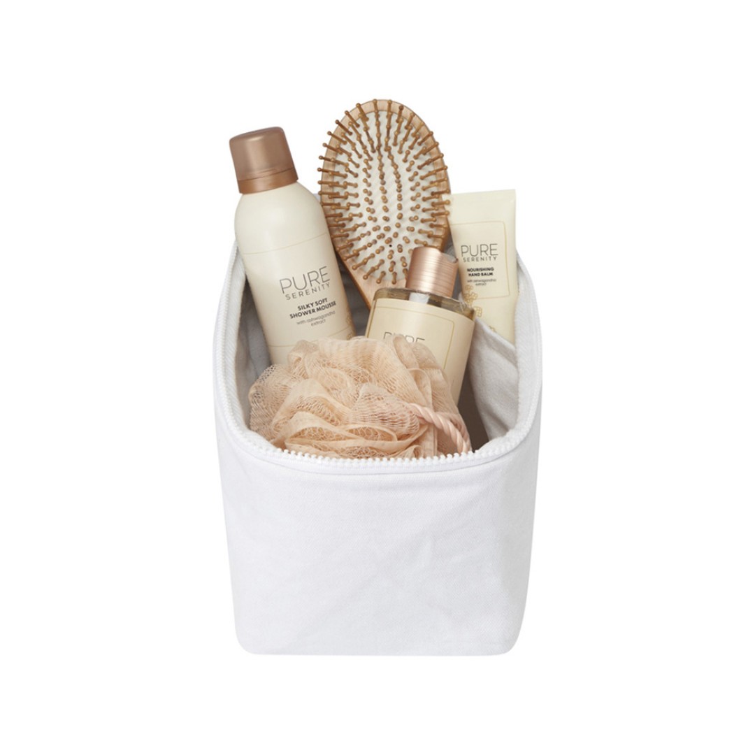 Органайзер для туалетных принадлежностей из переработанного материала Pack 500 г/м2 Aware™ - Белый